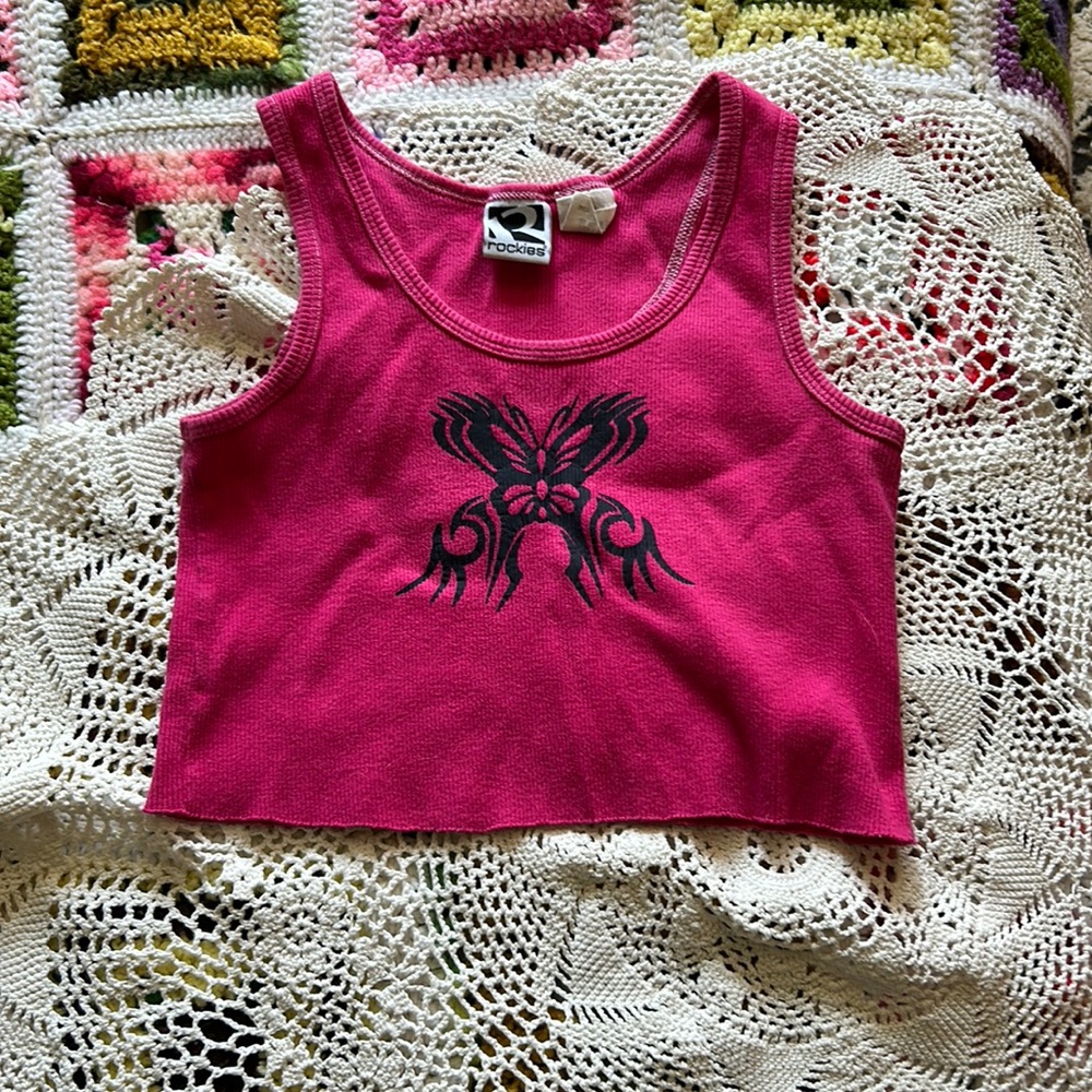 Hot pink tank top